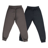 Kit 2 Calças Juvenil Lisa Helanca Jogger Slim Atacado Frio 