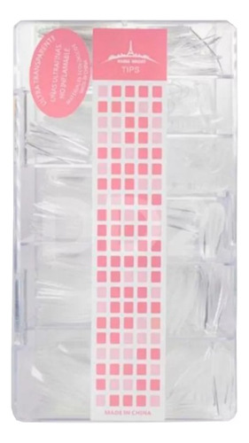 Tips Soft Gel Y Press On Nail Paris Night Caja X500 Cuadrada
