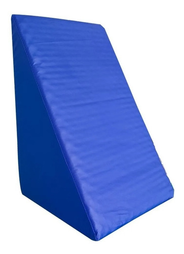 Travesseiro Encosto Triangular Com Capa Azul