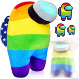 Muñeco De Peluche Among Us Rainbow Plush Edition De 10 Inch