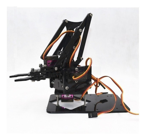Brazo Robot  Robotico Arduino. Chasis + Servos Metálicos
