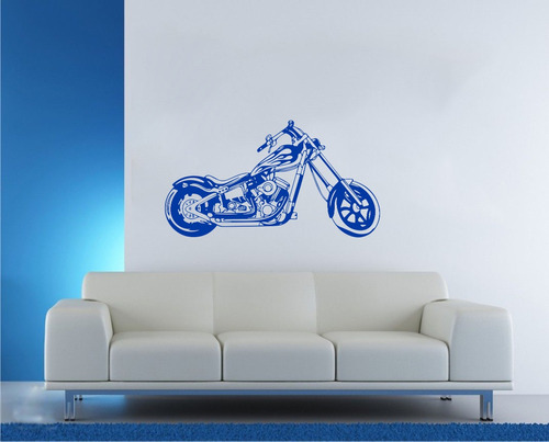 Vinilo Pared Moto Chopera Decoración Wall Stickers