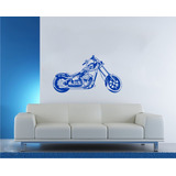 Vinilo Pared Moto Chopera Decoración Wall Stickers