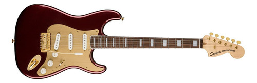 Guitarra Squier 40th Anniv Strat Gold Ed - Ruby Red Metallic