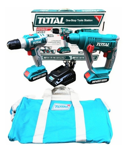 Kit Taladro + Rotomartillo Inal. 20v Marca Total Tckli2008