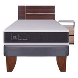 Cama Europea 1.5 Plazas Cic Ortopedic + Set Enio