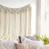 Tapiz De Macramé Boho Para Pared, 37 X 35 