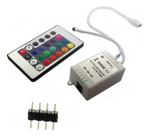 Controlador Rgb E Controle Remoto Rgb P/fita Led 3528 5050 Tensão De Operação 12v 12v