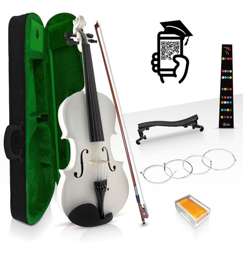 Violin Divarius Tiger 4/4 Estudiante Mate Color Blanco