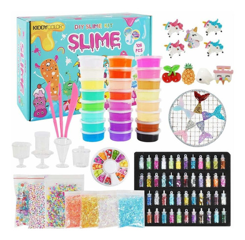 Kiddycolor Unicornio Slime Kit Suministros Para Niñas Hacien