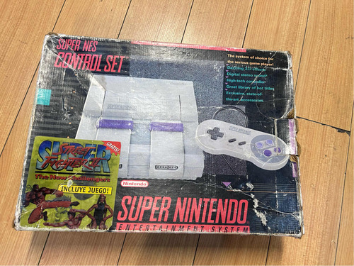 Caja Snes Original ( No Incluye Consola )