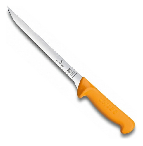 Cuchillo De Pescado Swibo Victorinox #5.8450.20 Color Amarillo