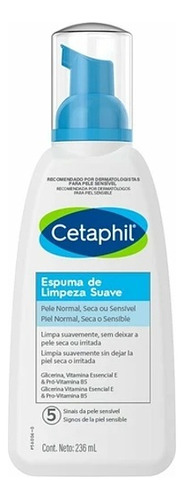 Cetaphil Espuma Limpiadora Piel Sensible X 236 Ml