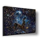 Cuadro Canvas Bastidor Nasa Hubble Pilares Creación 80x85