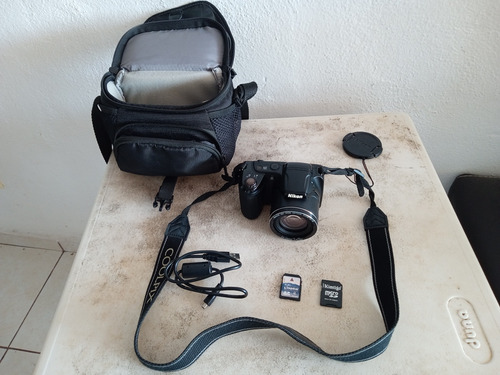 Camara Nikon Coolpix L340 Con Estuche Sony, Cable Y Memorias