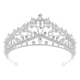 Tiaras Y Coronas Doradas Para Mujer, Tiara De Cristal Azul,