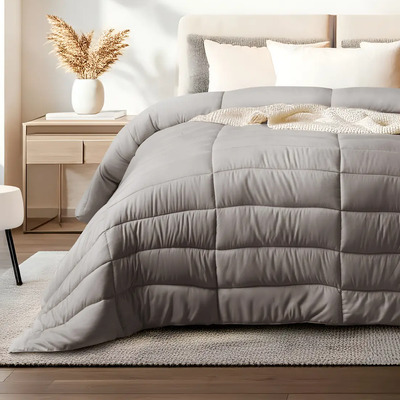 Edredón Queen Acolchado Dreamlab Para Toda Estación Tela Suave Hipoalergénico Lavado A Máquina Usar Como Edredón O Con Funda Duvet 1 Pieza Liso Arena