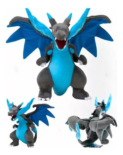 Peluche Mega Charizard X Pokemon 25 Cms