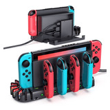 Dock De Carregamento Oivo Para Nintendo Switch/joycons Oled