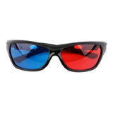 Marco Negro Gafas 3d Rojo Azul Para Juegos De Películas