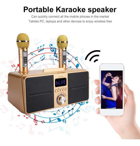 Bluetooth4.2 Stereo Music Bocina Condensador Micrófono Syst