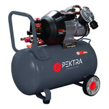 Compresor De Aire Pektra 60lts 2850rpm 220v 3.5hp 115psi Color Rojo Y Gris Frecuencia 50hz