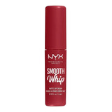 Labial Nyx Smooth Whip Matte Cream Color Velvet Robe 4 Ml Acabado Mate