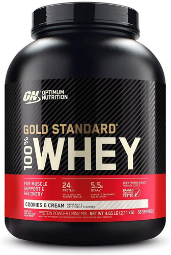Proteina Gold Standard 100% Whey 4.65 Lbs Galletas Con Crema