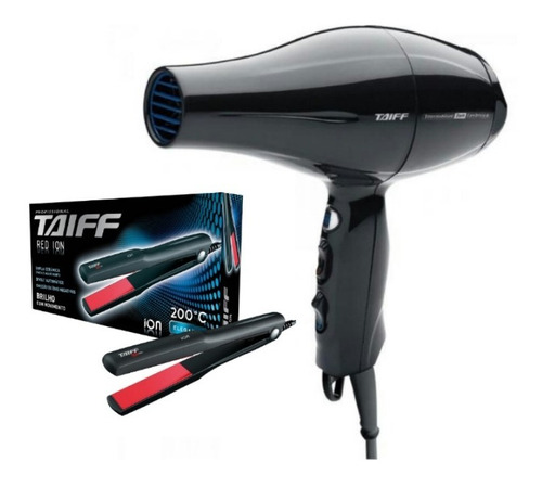 Kit Secador Profissional Taiff 2000w+chapinha Taiff 220v/110