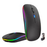 Wireless Mouse Sem Fio 2.4ghz Emborracha Preto Usb 3200 Dp