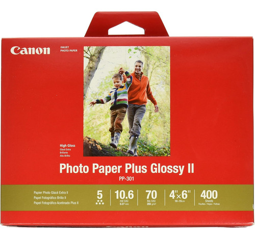 Canon Papel Fotografico De Tinta Plus Glossy Ii X 400 Hojas