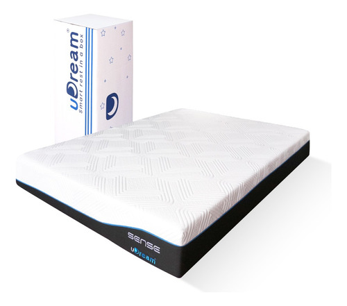 Colchón King Size Udream Memory Foam Gel En Caja Sense