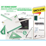 Kit Tablero De Dibujo Tecnico + Accesorios Dozent 40x50