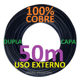 Cabo Rede Cat5e 50m 100% Cobre Uso Externo Dp Capa Connect