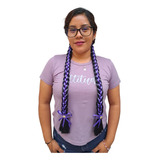 Trenzas De Adelita Indita Maria Cabello Falso Listón Colores