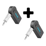 Kit 2 Adaptador Receptor Bluetooth Usb Musica P2 Som Carro