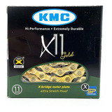 Corrente Kmc X11 Gold / Dourada 116 Elos - 11v