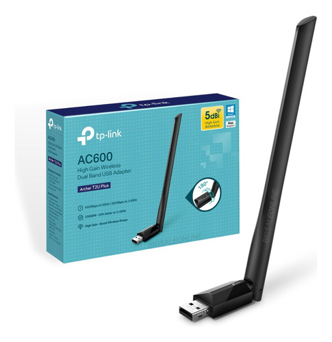 Antena Adaptador Wifi Usb Dual Band Tplink Wifi Veloz 5.8ghz