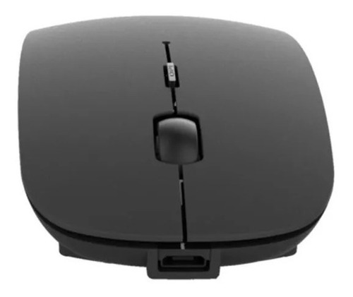 Mouse Inalambrico Recargable Negro Etheos Usb Bateria Litio