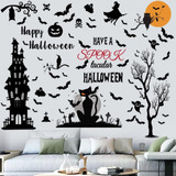 Calcomanías De Pared De Halloween, Decoración De Pared De Mu