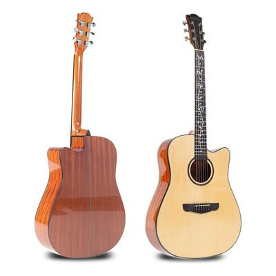Guitarra Acústica Aureal, Funda, Afinador, Strap, Plumillas Color Natural Material del diapasón Palo de rosa Orientación de la mano Diestro | Meses sin interés