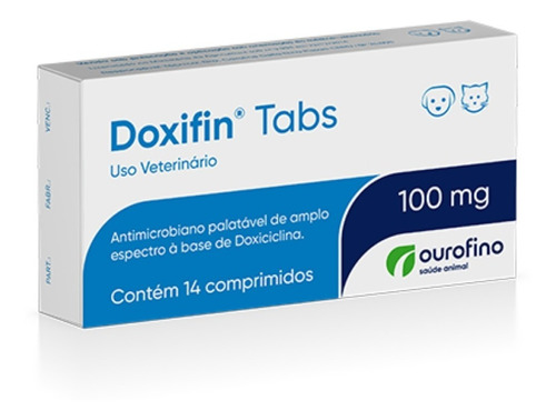 Doxifin 100mg Ourofino 14 Comprimidos 