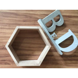 Nicho Hexagonal Cru Para Pintura 1 Unidade Mdf 15mm