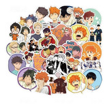Haikyu 50 Calcomanias Stickers D Pvc Contra Agua Anime Manga