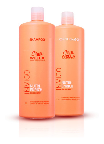 Kit Wella Nutri Enrich Shampoo E Condicionador De 1 Litro