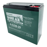 Bateria Selada Gel Ciclo Profundo Duran 27ah 12v 6-dzm-20