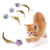 Juego De Gatos Accesorios Juegos Para Gatos Estrella Plumas 