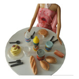 Comiditas Barbie Miniatura Vajilla Cocina Platos Vasos X 30