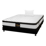 Colchón Sencillo Espumado Malta + Base Cama + Almohada