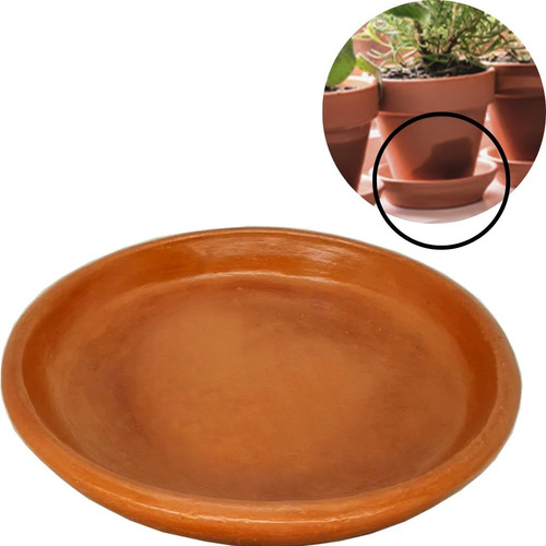 Prato Para Vaso De Suculentas Planta Barro Cachepot Vasinho